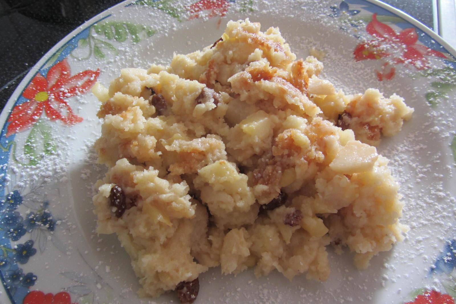 Grießschmarren mit Apfel und Birne Rezept - ichkoche.de