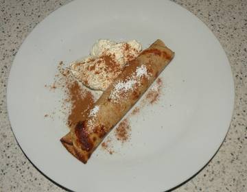 Vollkornpalatschinken mit Zimt Vollkornpalatschinken mit Zimt