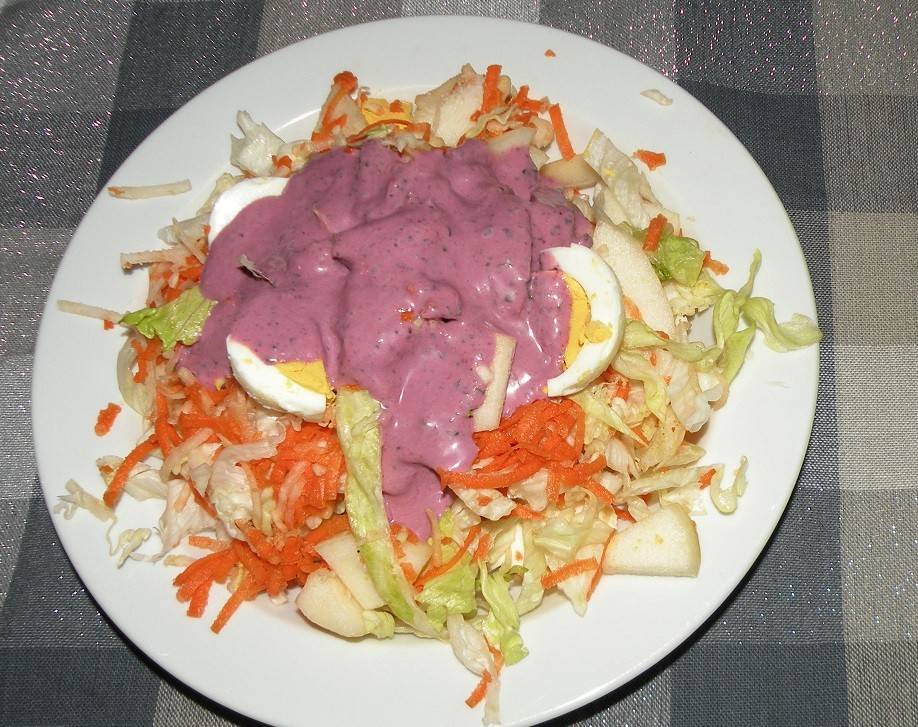Marinierter Feigenblattkürbis mit Blutorangen und geräuchertem Saibling ...