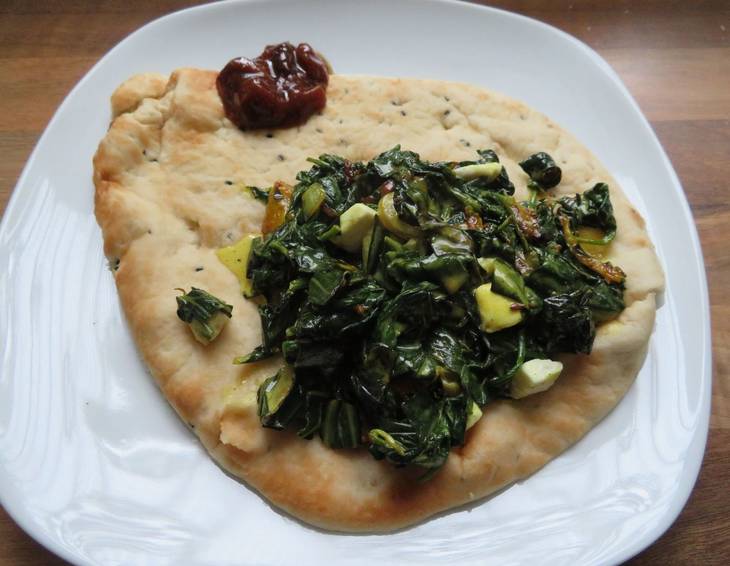 Palak Paneer, Spinat mit Käsewürfeln