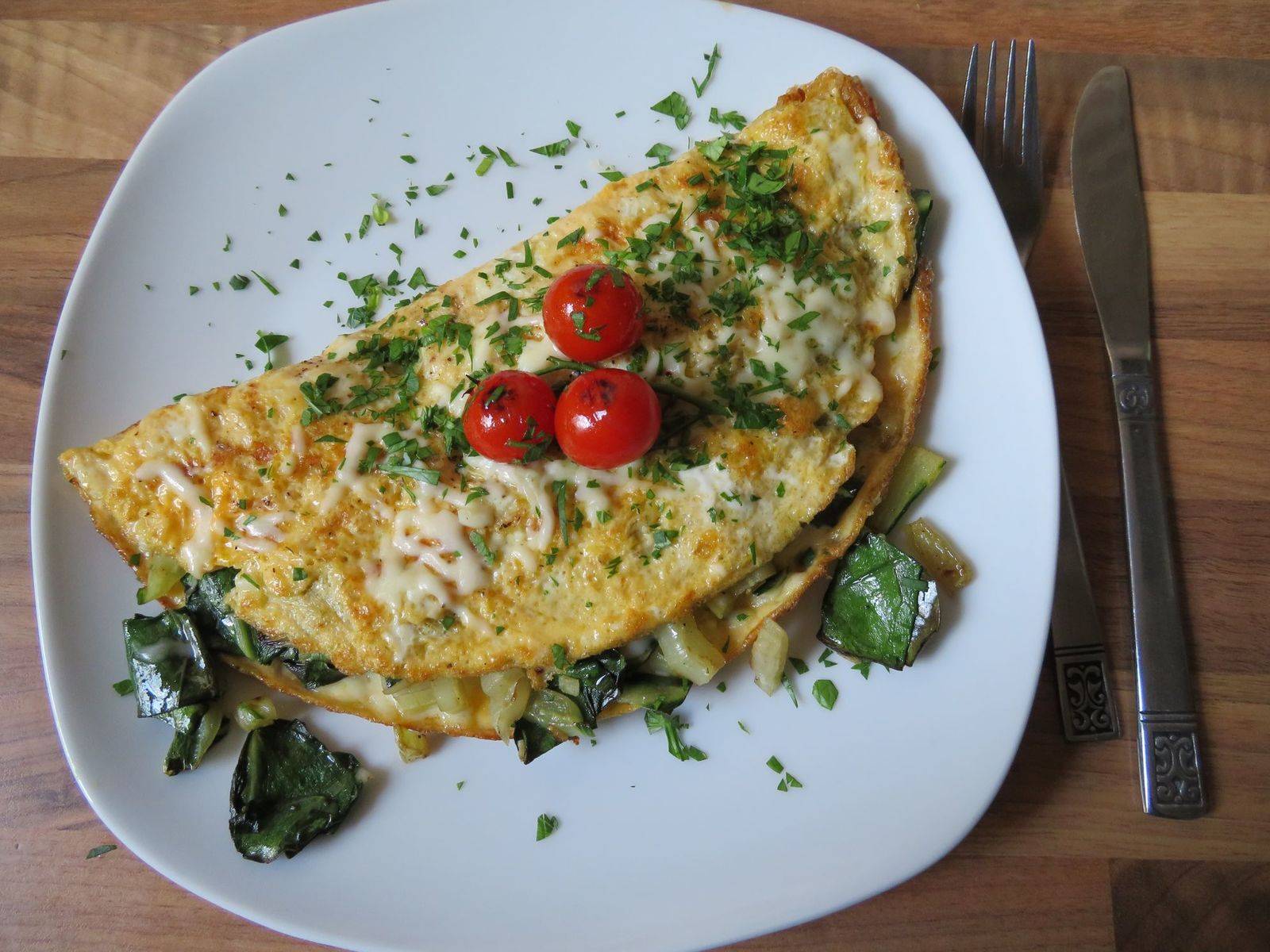 Mangold-Omelette