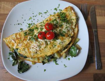 Mangold-Omelette