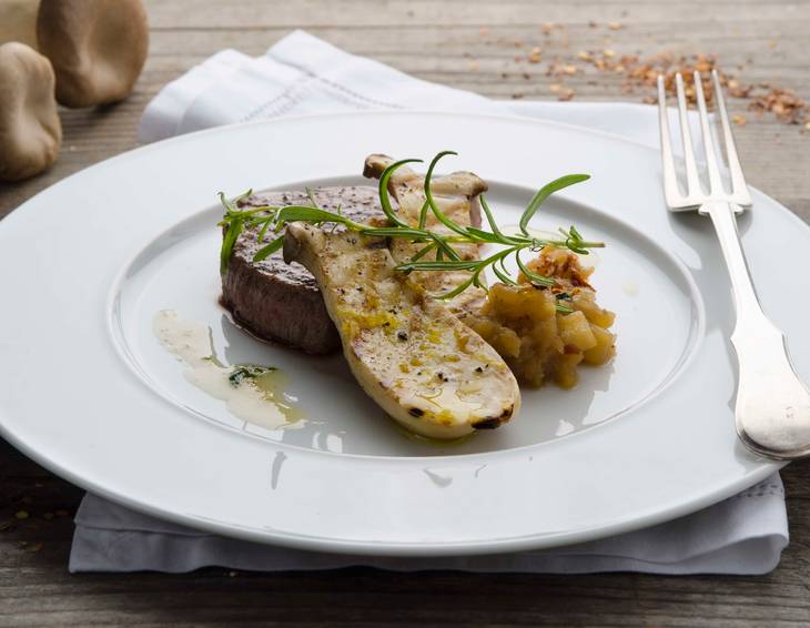 Steak mit Kräuterseitlingen