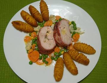 Gefüllte Putenbrust mit Ananas Gefüllte Putenbrust mit Ananas
