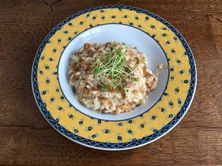 Eierschwammerl-Risotto