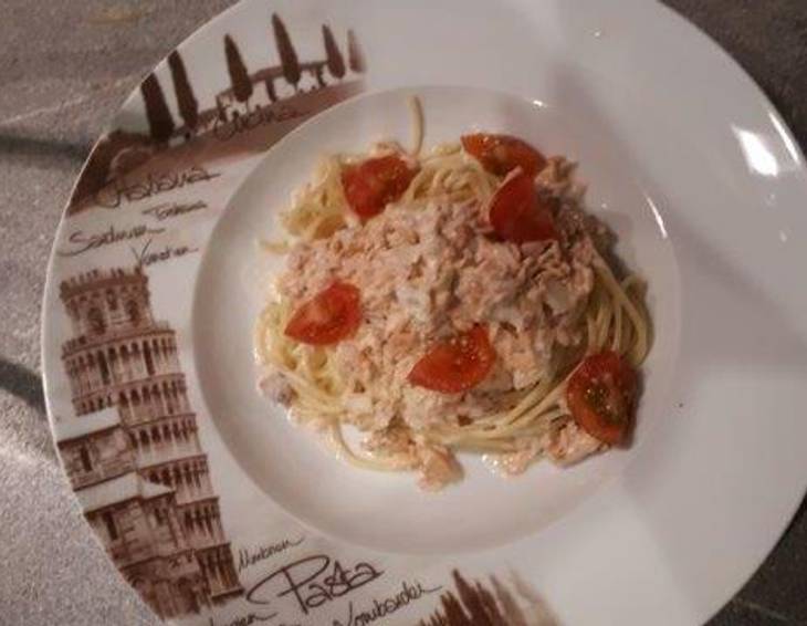 Lachsspaghetti Lachsspaghetti