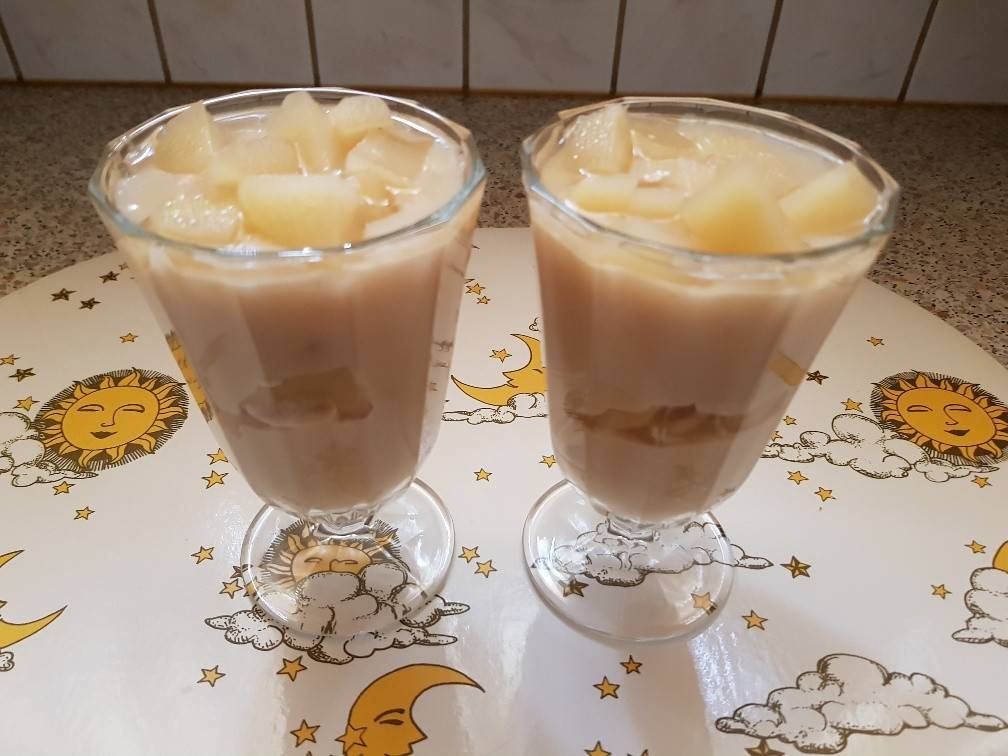 Apfel-Karamell-Pudding