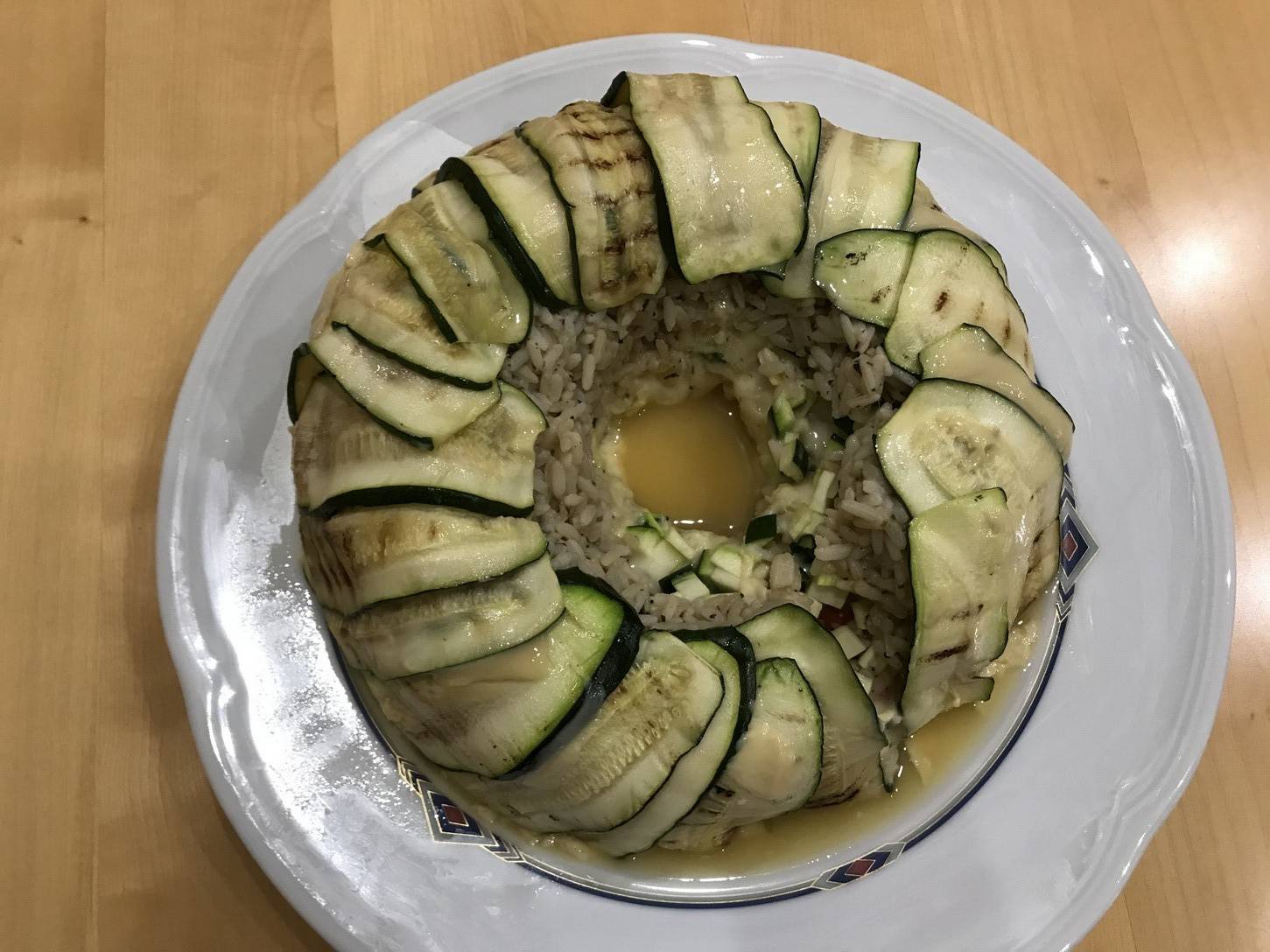 Zucchini-Reis Kranz