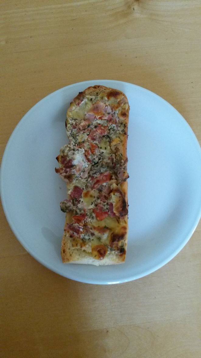 Pizzabaguette Diavolo Rezept - ichkoche.ch