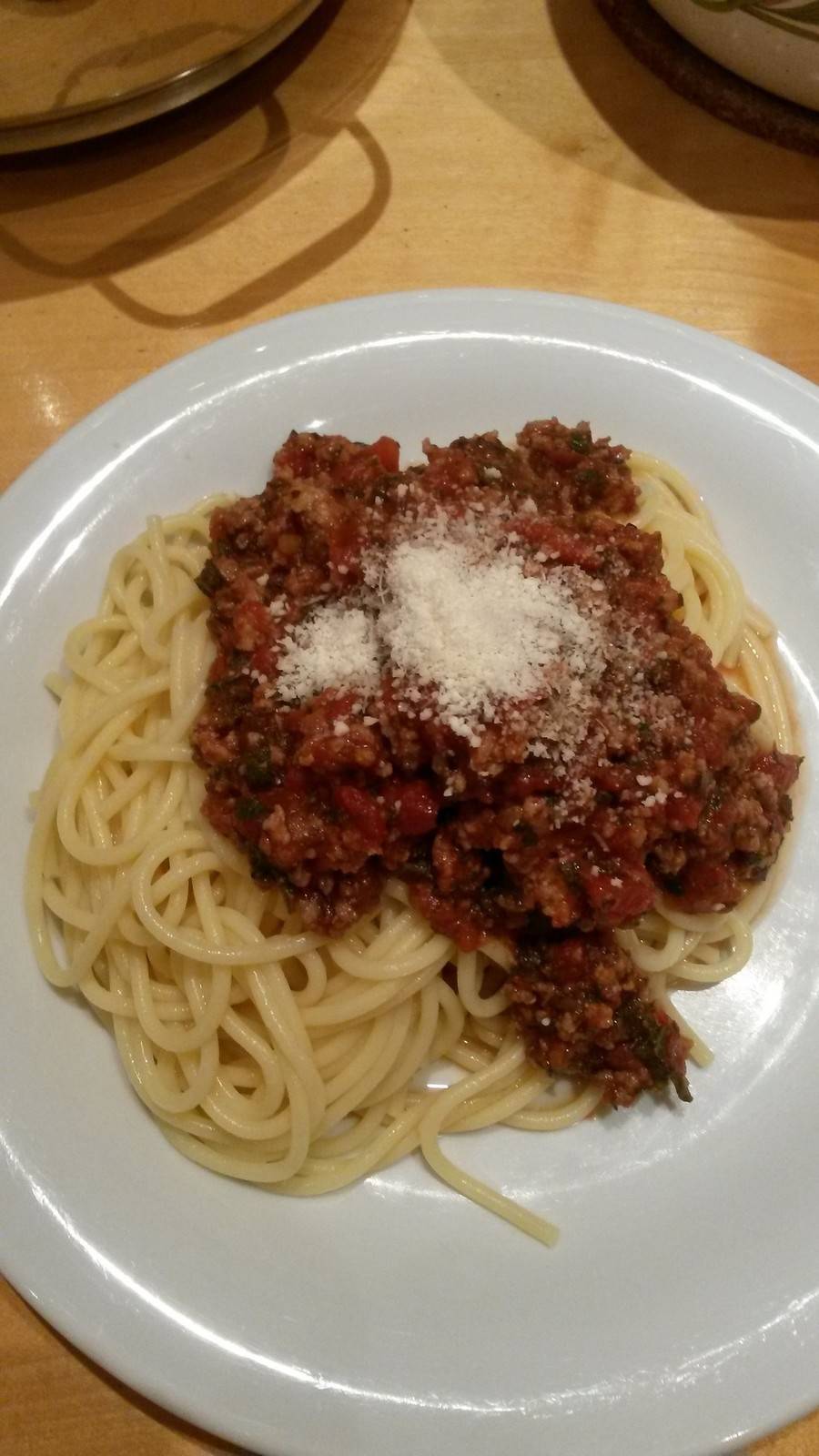 Spaghetti Bolognese mit Karotten