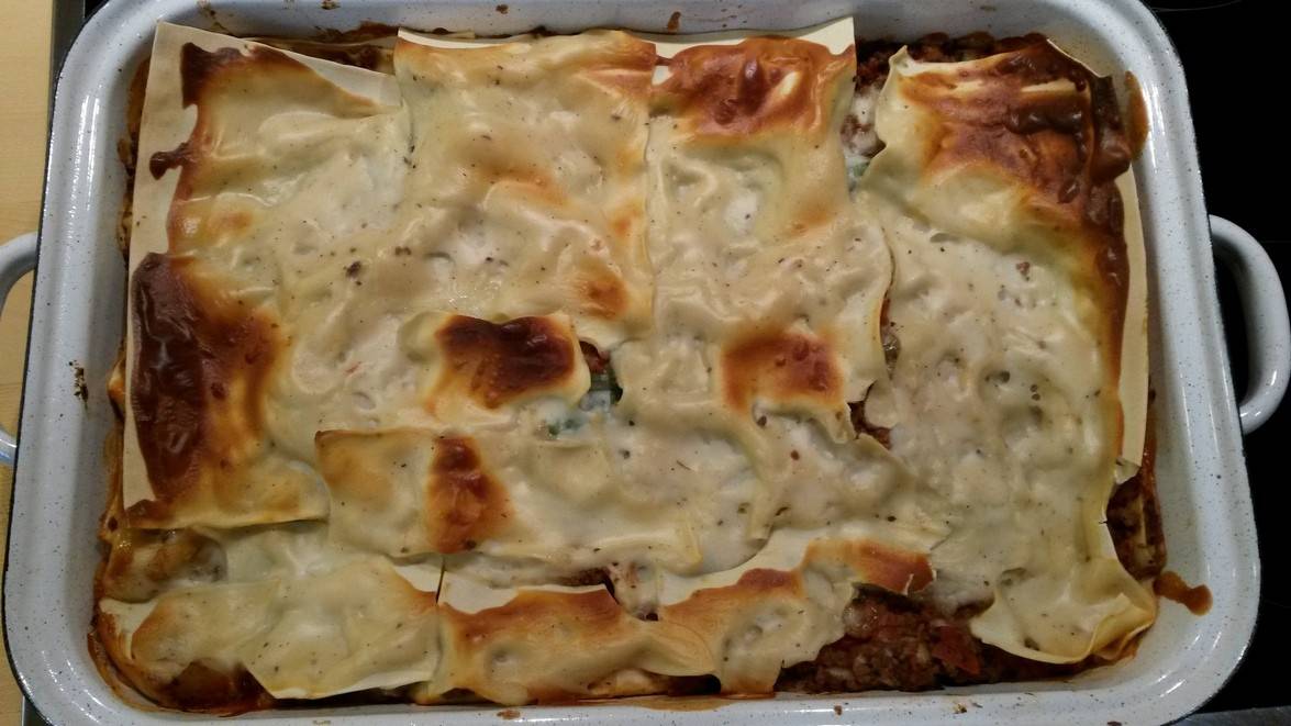 Lasagne mit Spinat