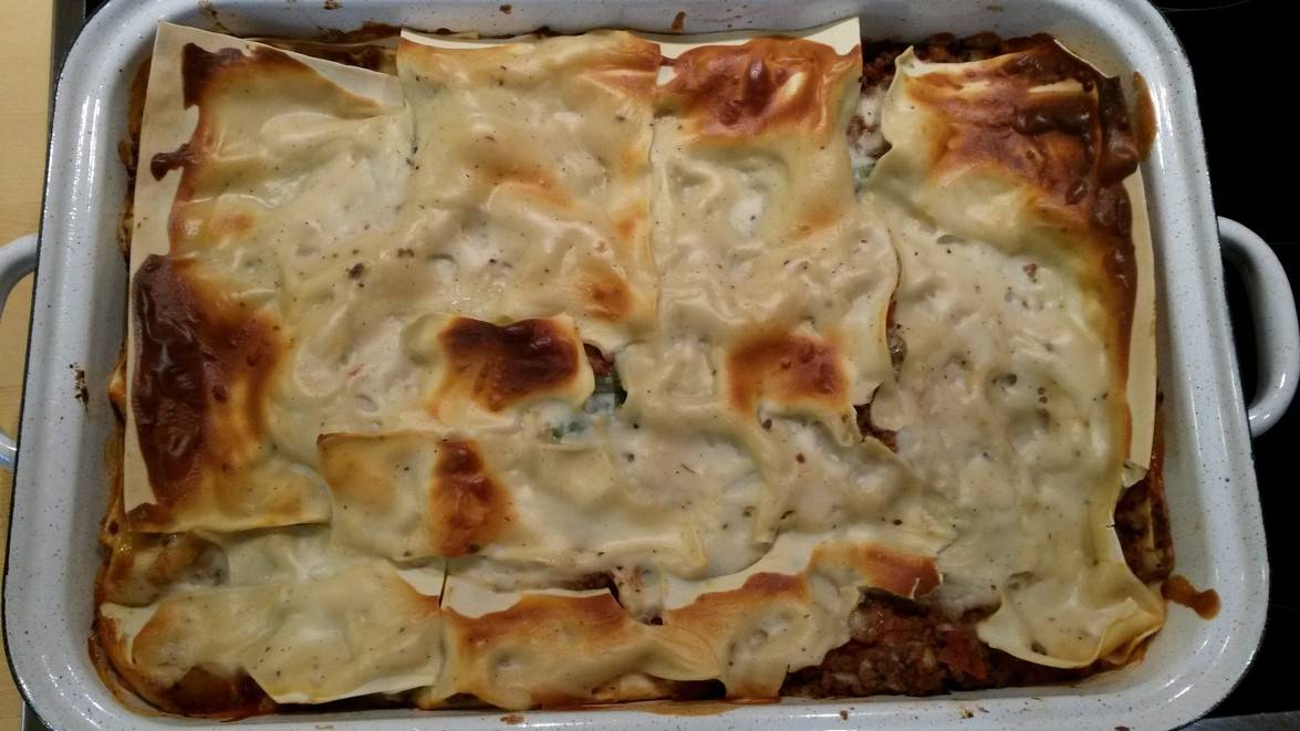 Lasagne mit Spinat Lasagne mit Spinat