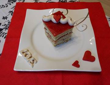 Erdbeer-Schokowürfel mit Baiser Erdbeer-Schokowürfel mit Baiser