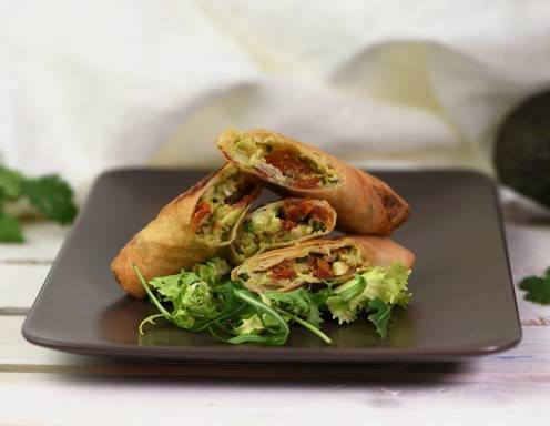 Frittierte Avocado-Frühlingsrollen Rezept