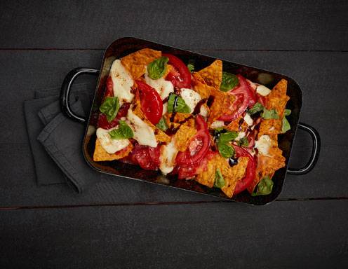 Tortillas mit Zwiebeln Tomaten und Mozzarella Rezept