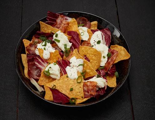 Tortillas mit Radicchio und Bacon Rezept