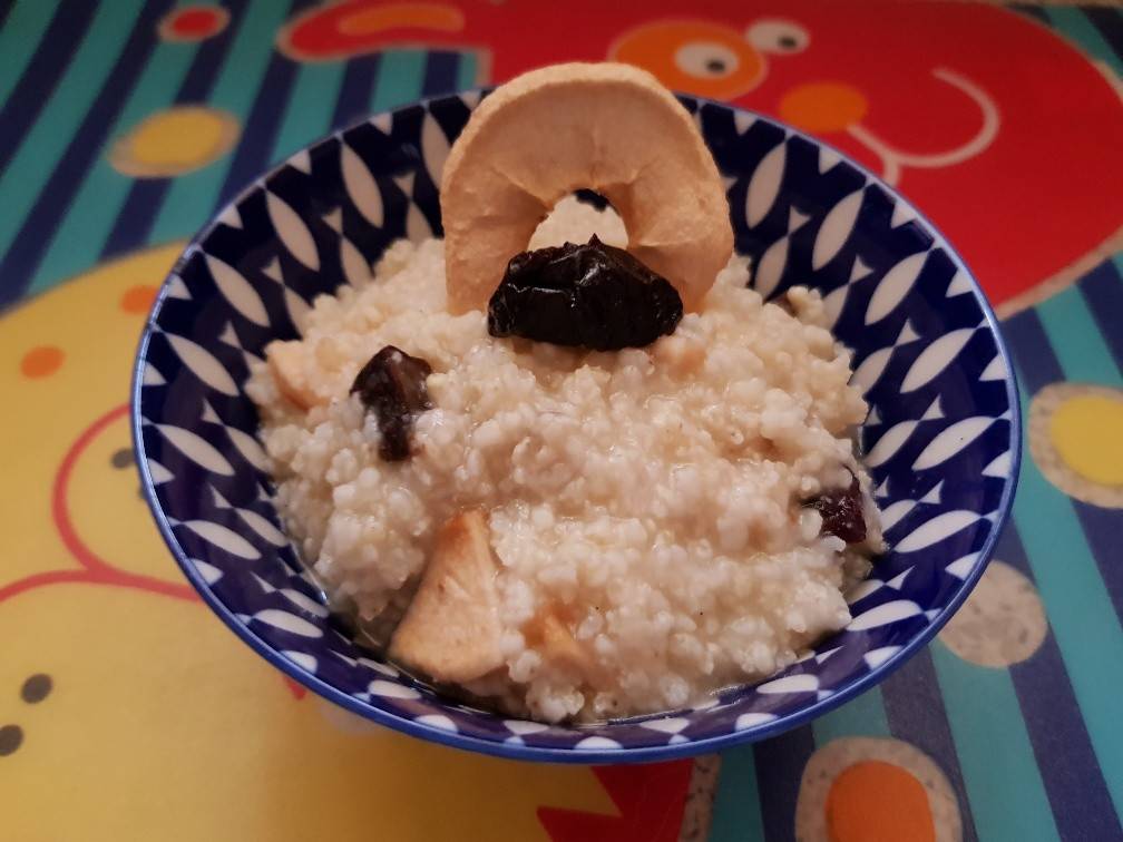 Hirsebrei mit Milch