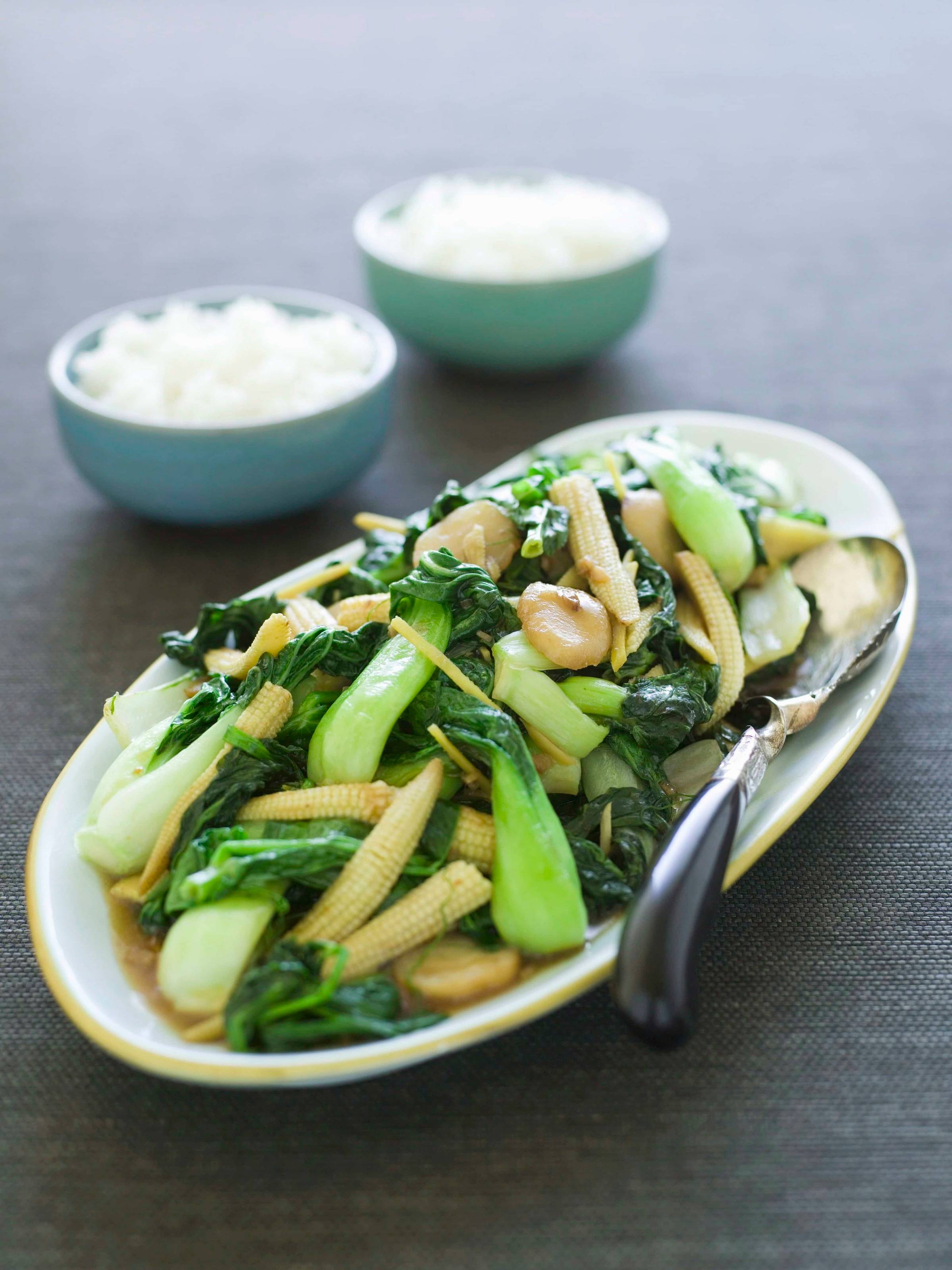 Gebratenes chinesisches Gemüse Rezept - ichkoche.de Gebratenes chinesisches Gemüse Rezept - ichkoche.de