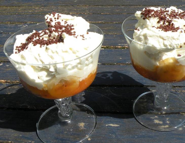 Mango-Bananendessert Mango-Bananendessert