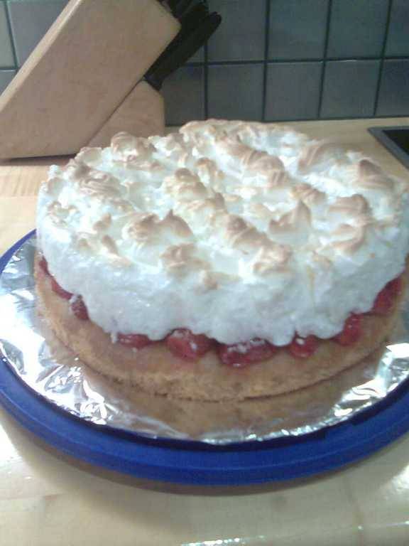 Erdbeer-Baiser Torte Rezept - ichkoche.ch