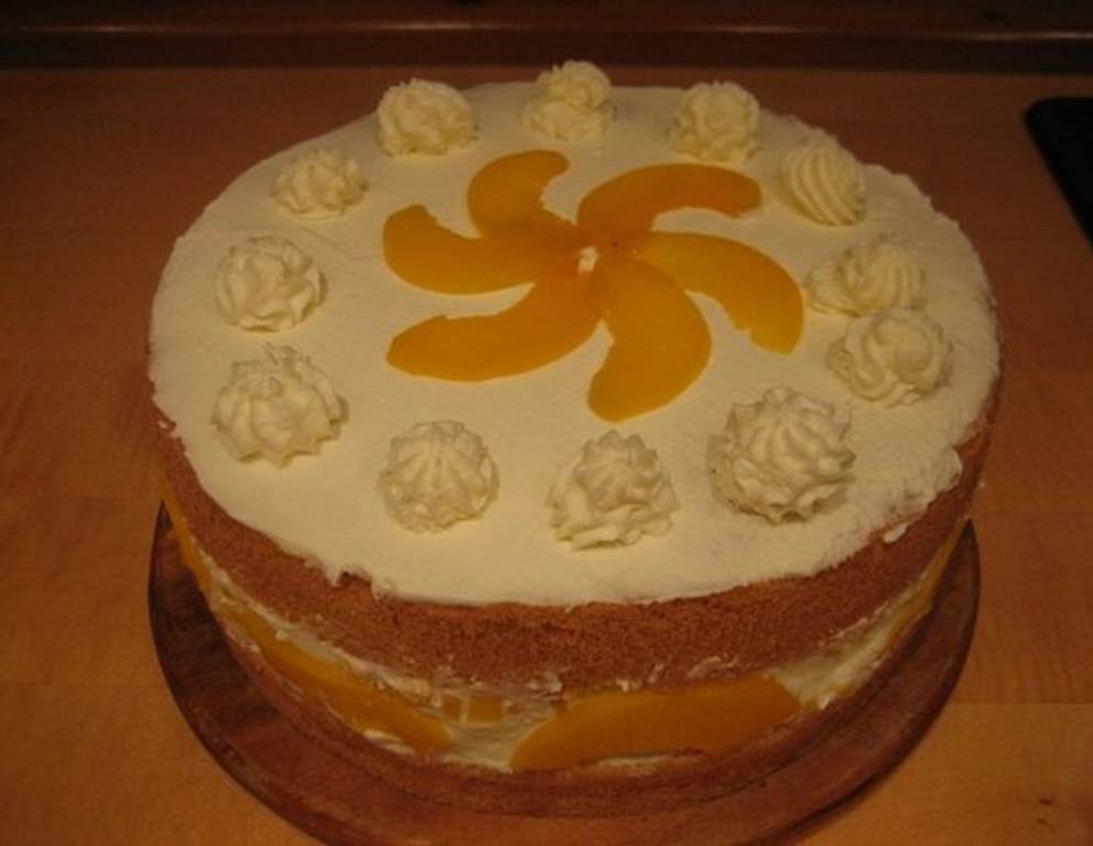 Pfirsich Melba Torte Pfirsich Melba Torte