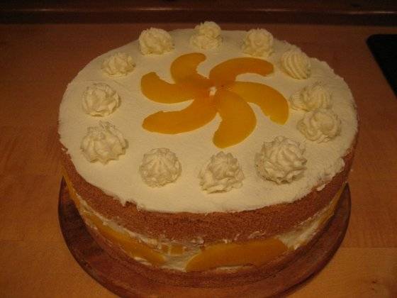 Pfirsich Melba Torte Rezept - ichkoche.de Pfirsich Melba Torte Rezept - ichkoche.de