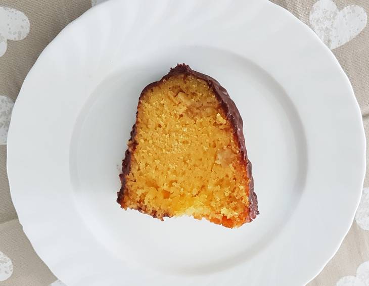 Orangenkuchen mit Schokoglasur Orangenkuchen mit Schokoglasur