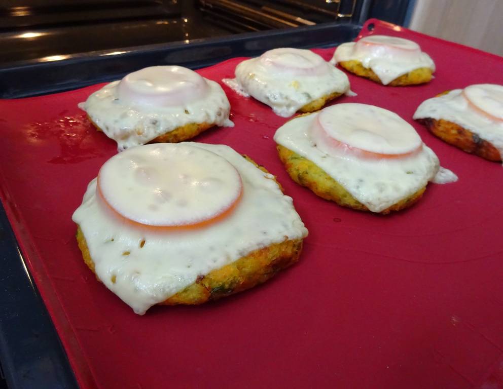 Gratinierte Gemüsepuffer Gratinierte Gemüsepuffer