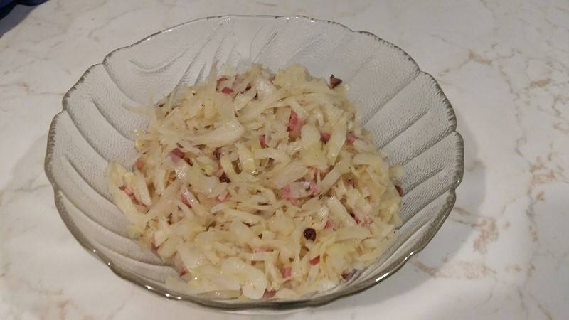 Krautsalat mit Speck