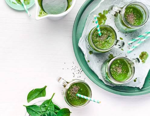 Spinat-Chiasamen-Papaya-Smoothie Rezept