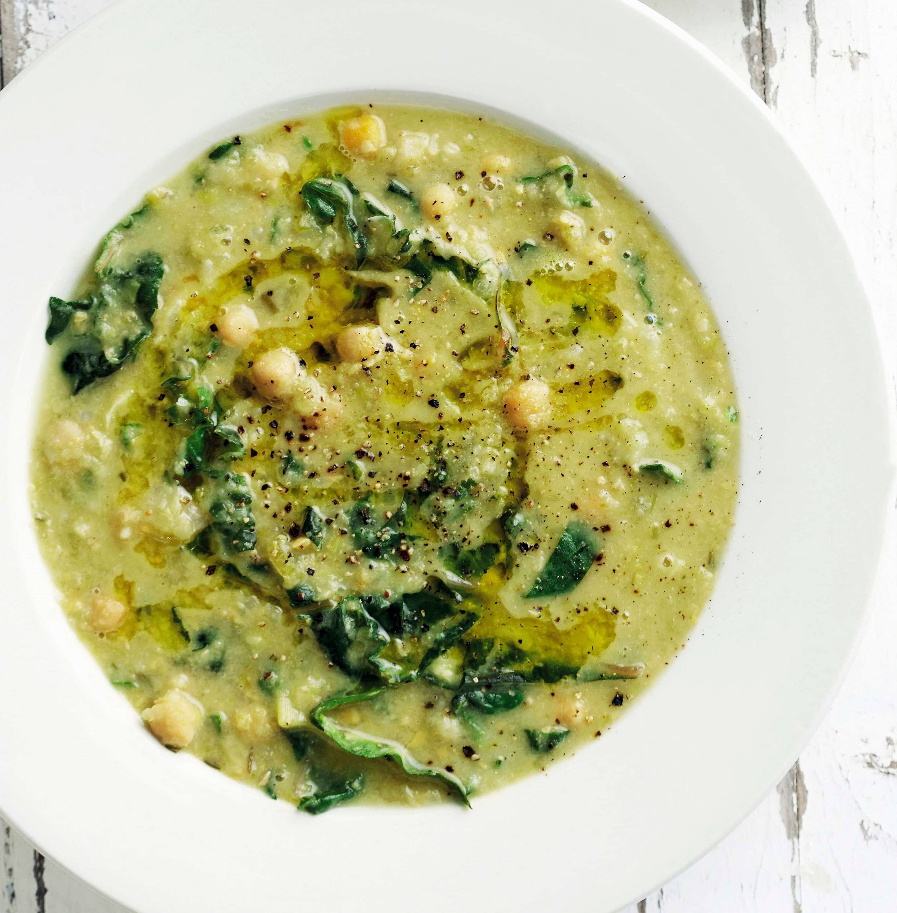 Kichererbsen-Mangold-Suppe Rezept