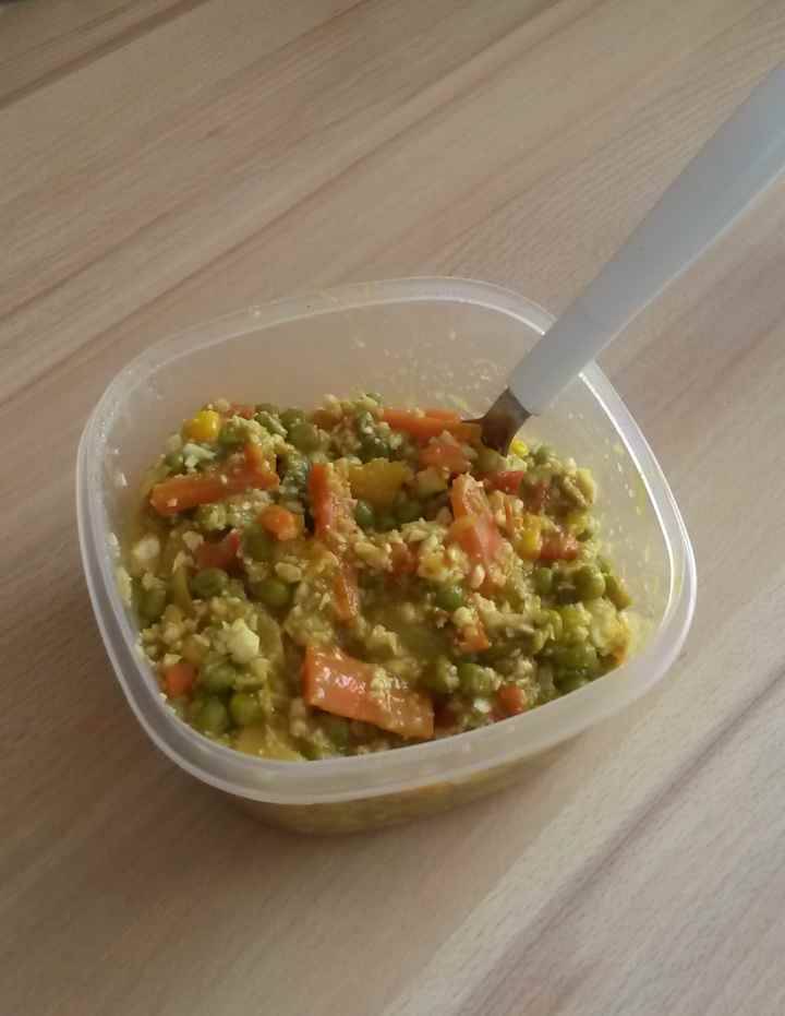 Scharfes Gemüse-Kokos-Curry mit Karfiolreis aus dem Schongarer Rezept ... Scharfes Gemüse-Kokos-Curry mit Karfiolreis aus dem Schongarer Rezept ...