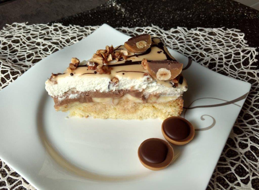 Toffifee-Bananentorte mit Milchkaramell Rezept - ichkoche.de