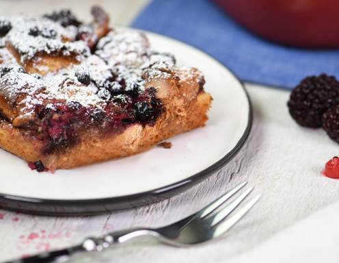 Pinzen-Restl-Auflauf mit Beeren Rezept
