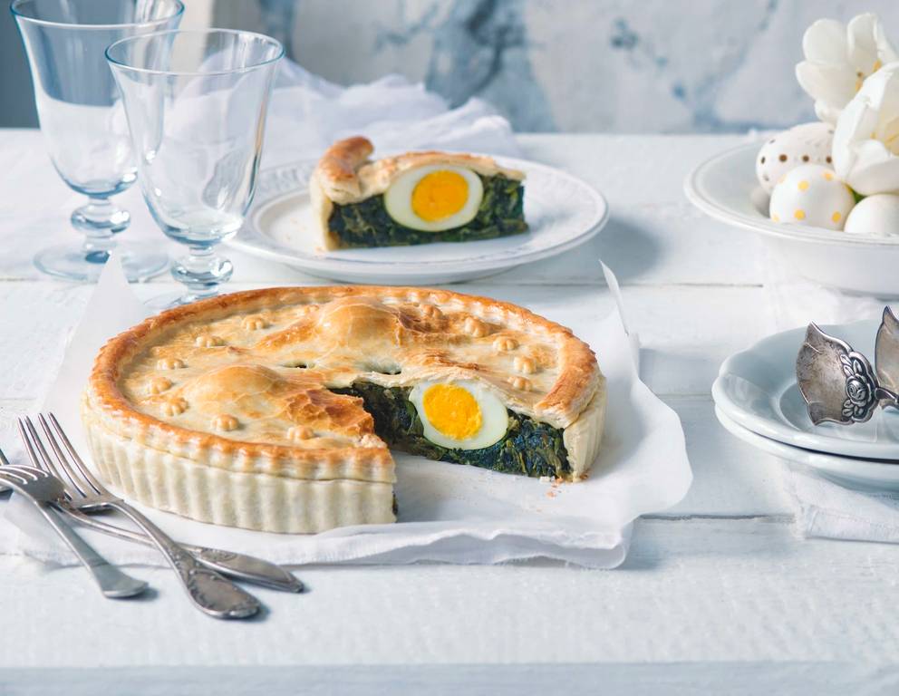 Spinatpastete mit Ei Spinatpastete mit Ei