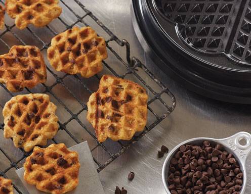 Haferflocken-Schoko-Waffelcookies Rezept
