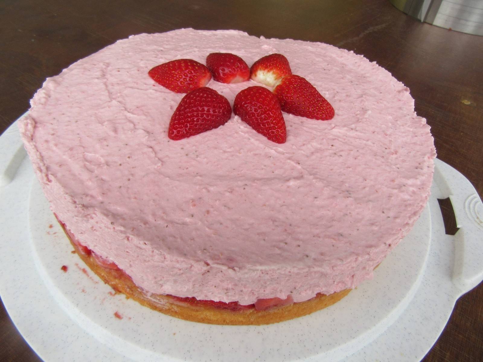 Rosa Erdbeertorte