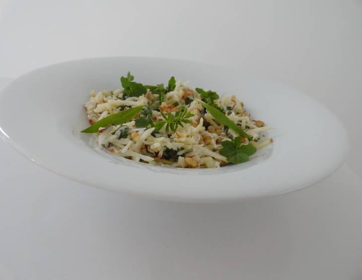 Kohlrabisalat mit Spinat Kohlrabisalat mit Spinat