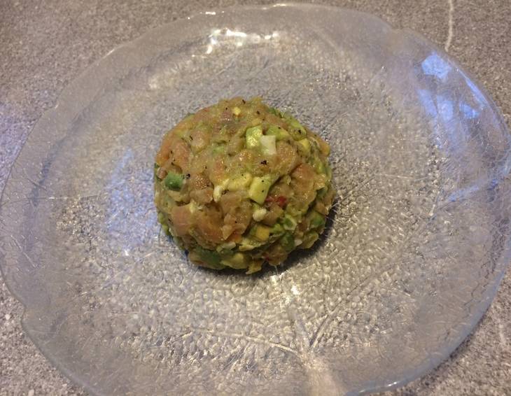 Avocadoaufstrich mit Räucherlachs Avocadoaufstrich mit Räucherlachs