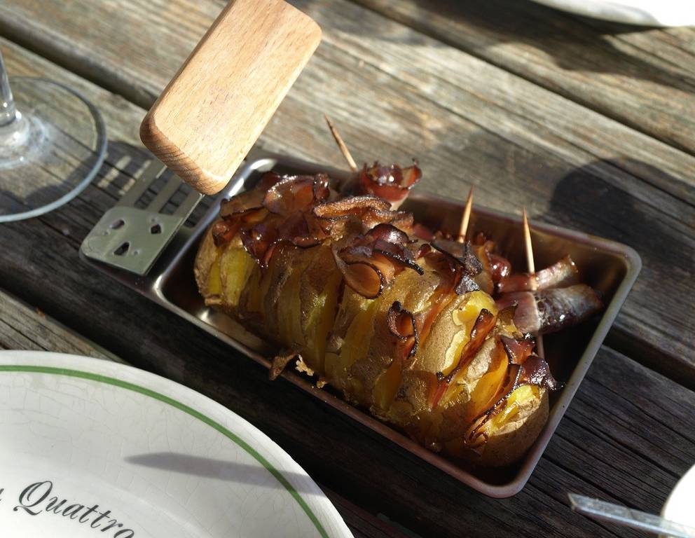 Gegrillte Speckerdäpfel Gegrillte Speckerdäpfel