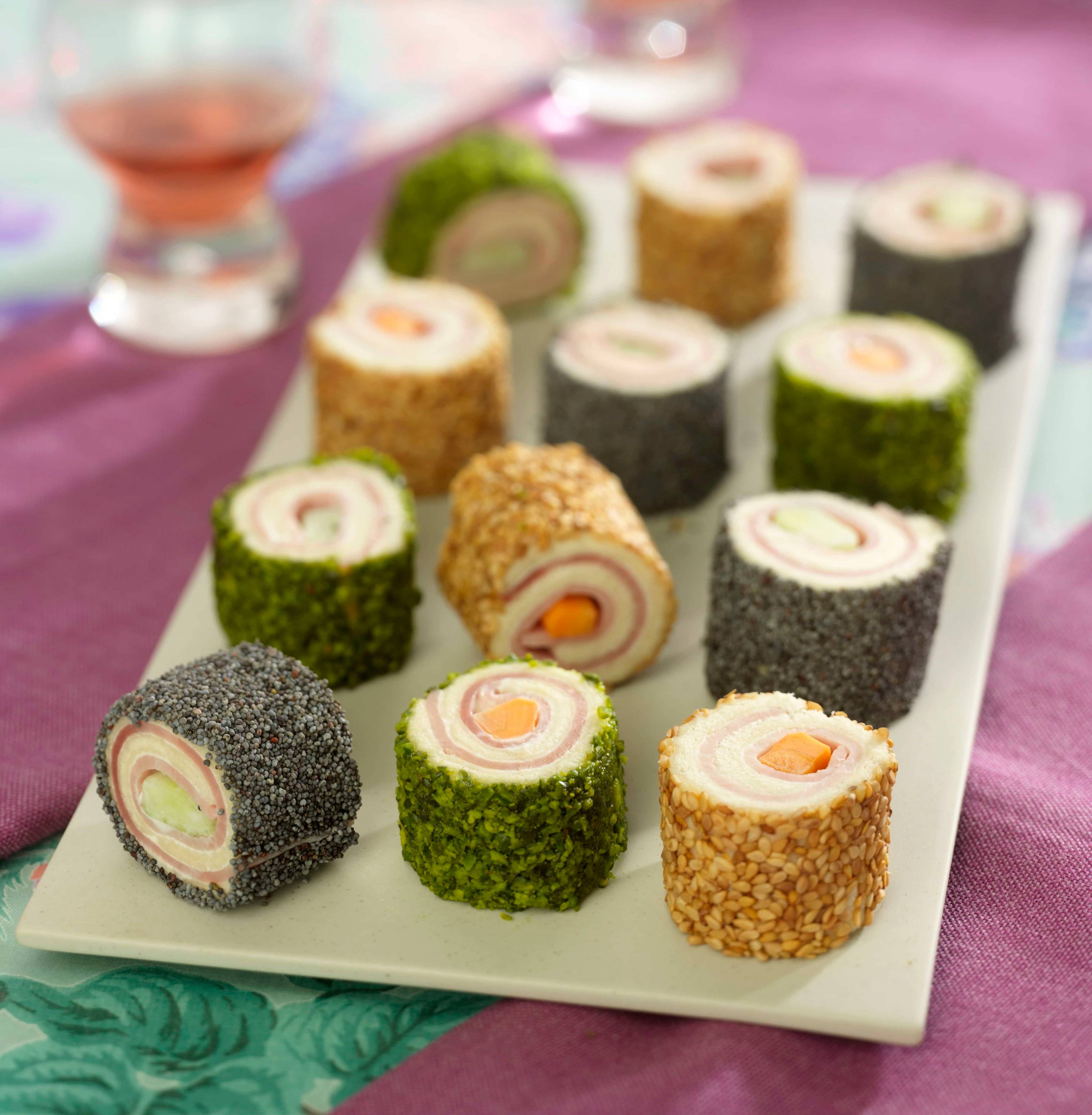 Schinken-Frischkäse-Röllchen Rezept