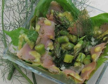 Spargelsalat mit Räucherlachs Spargelsalat mit Räucherlachs