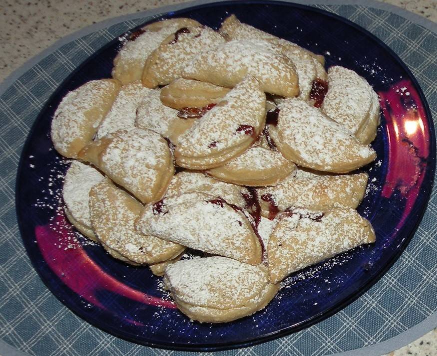 Mostkekse mit Ribiselmarmelade