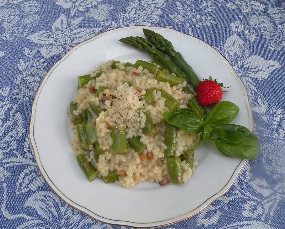 Grünspargelrisotto Grünspargelrisotto