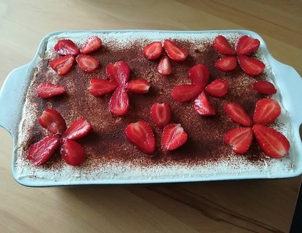Erdbeertiramisu mit Topfen Erdbeertiramisu mit Topfen