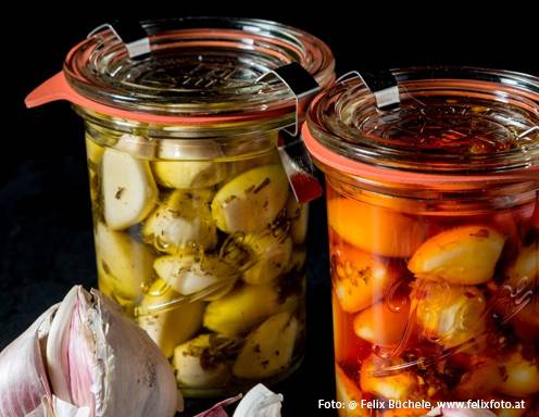 Knoblauch in Öl Rezept