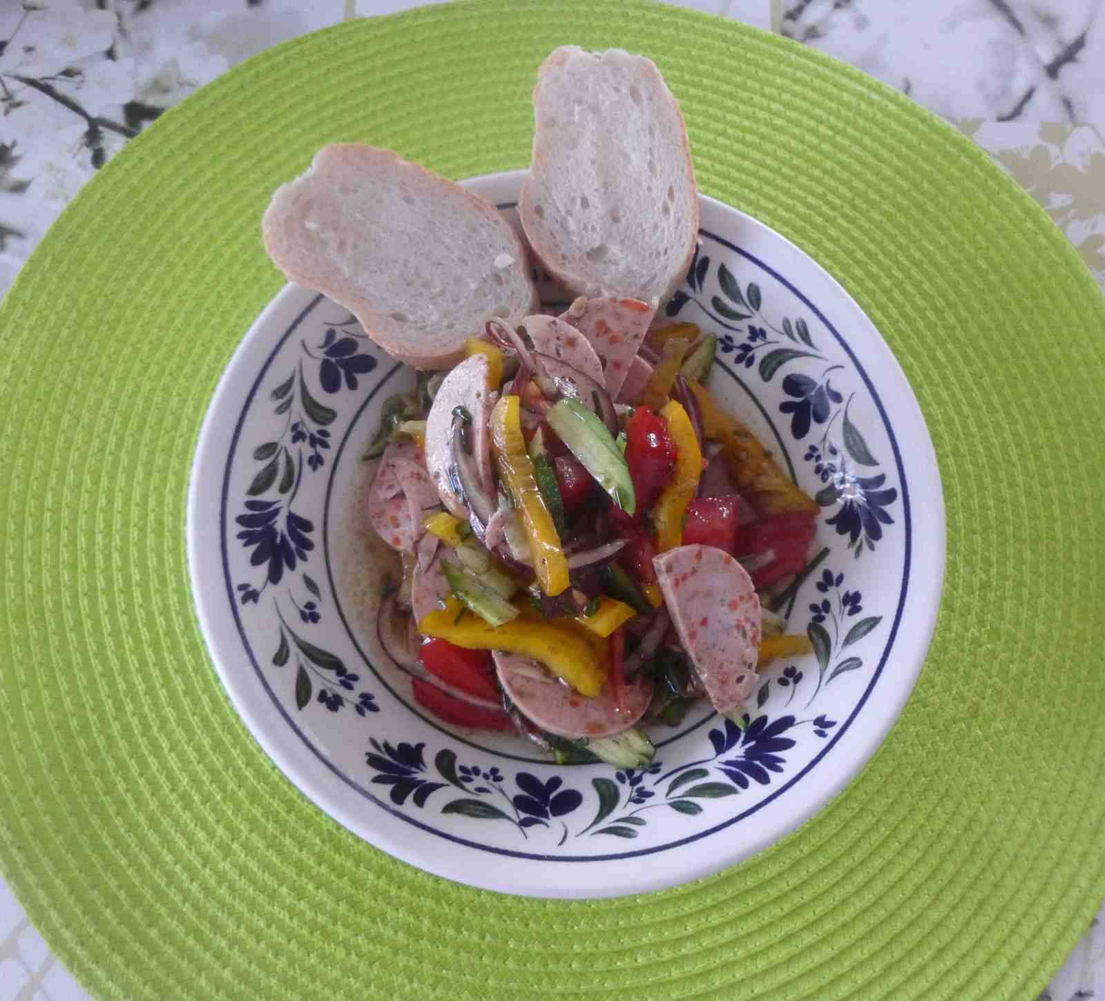 Wurstsalat mit Gemüseputenextra