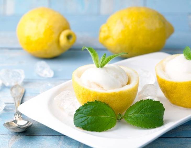 Zitronensorbet – Sorbetto di limone