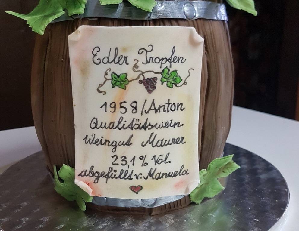 Geburtstagstorte Weinfass Geburtstagstorte Weinfass