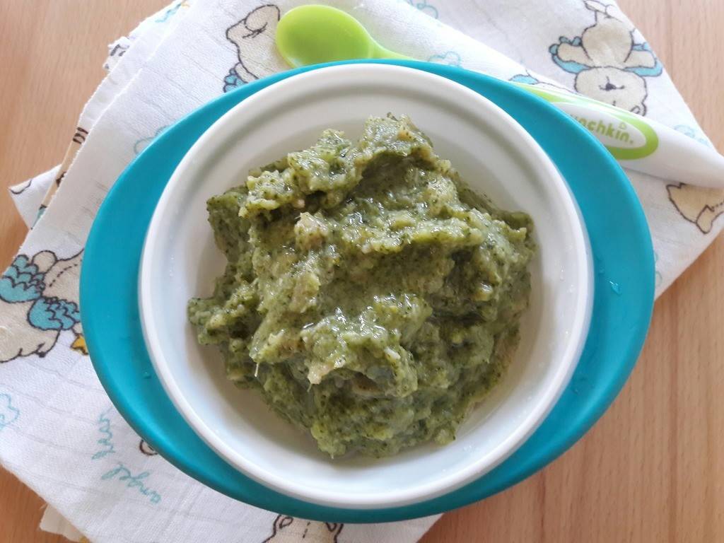 Broccoli-Vollkornnudelbrei